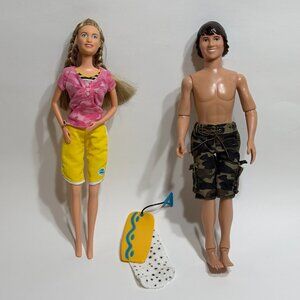 Lot of 2 Hannah Montana Dolls Lily Truscott and Oliver Oken Lilly’s Summer Stuff